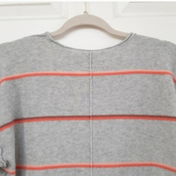 Free People Striped Deep V-Neck Cropped Pullover Sweater Small Boho - Picture 4 of 7